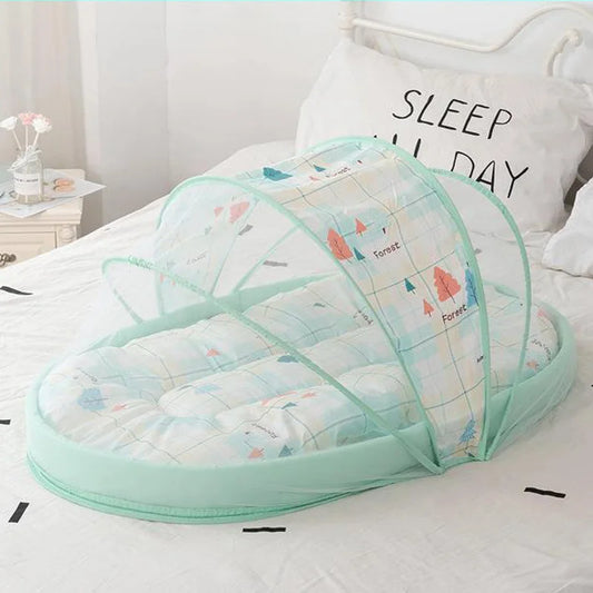 2022 New Modern Style Foldable Baby Mosquito Net Portable Crib Newborn Mosquito Net Anti-pressure Anti-fall Mother Bed Tent 3-pc